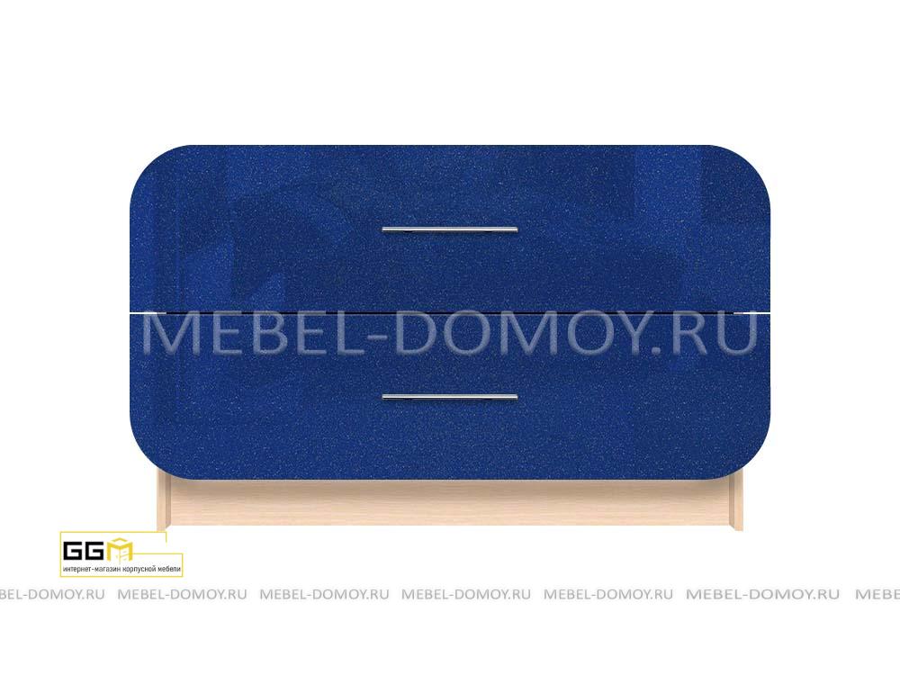 Комод Эллис Премиум 30 синий глянец металлик