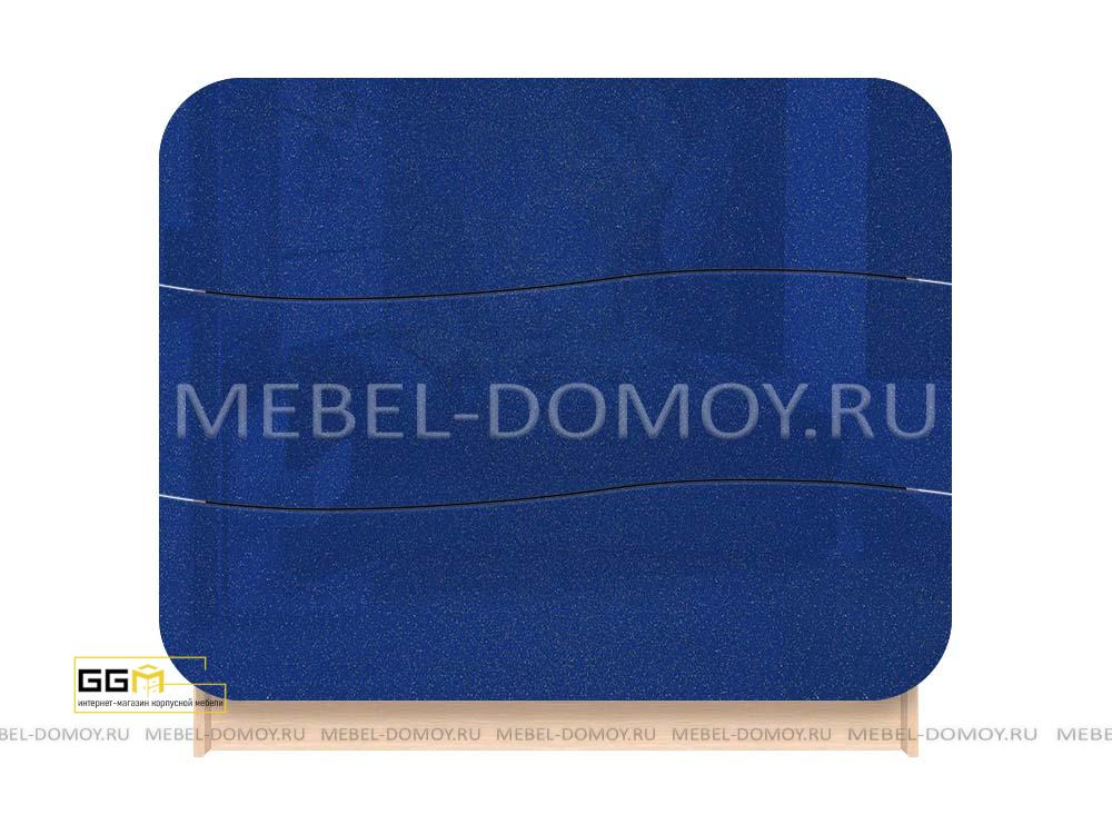 Комод Эллис Премиум 15 синий глянец металлик