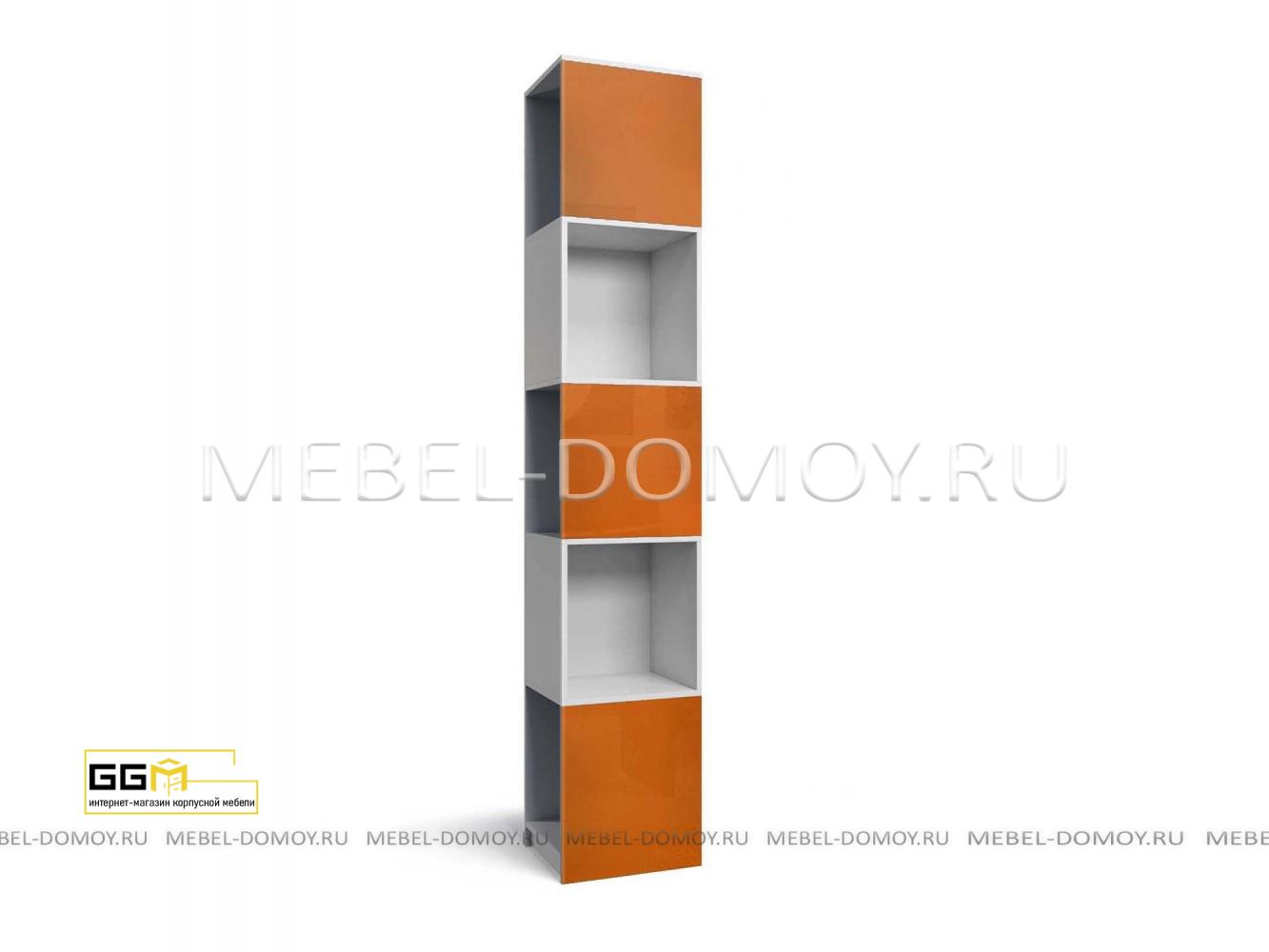 Шкаф-пенал Джаз-5 МДФ Оранжевый глянец