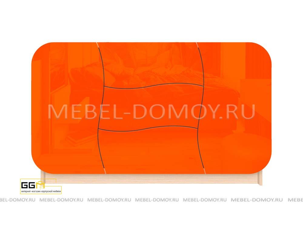 Комод Эллис Премиум 23 оранжевый глянец