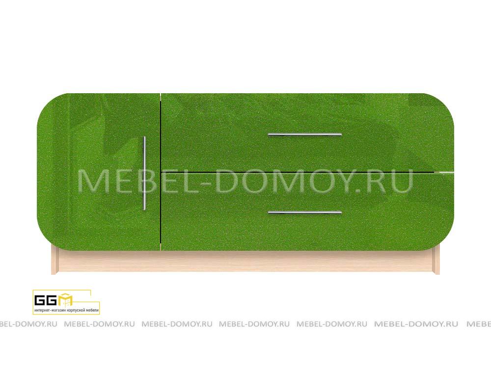 Комод Эллис Премиум 18 ярко-зеленый глянец металлик